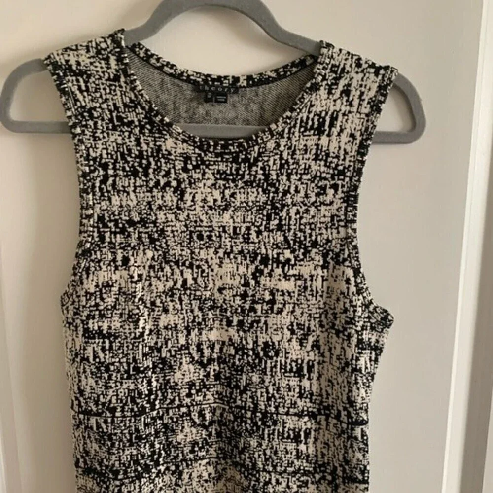 - THEORY Alancy C Sleeveless Tweedscape A-Line Dress Size Medium - Picture 6 of 14